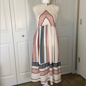 Striped Midi Summer Dress